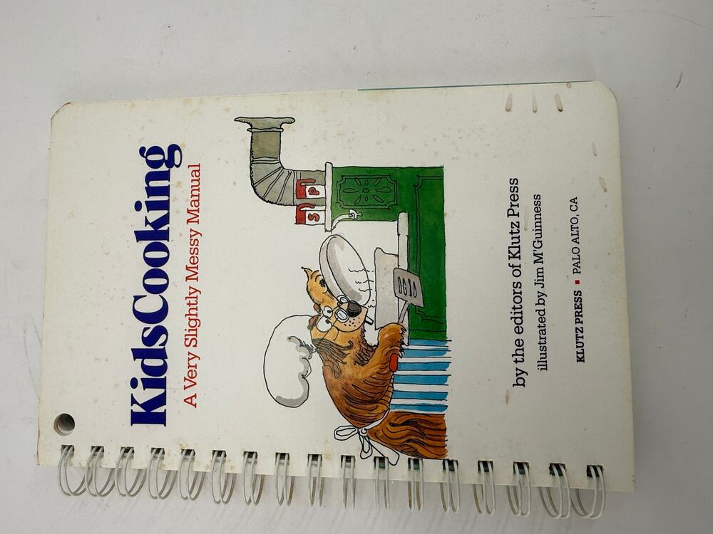 KidsCooking Klutz Press Kids Cookbook Very Slightly Messy Manual Spiral Bound